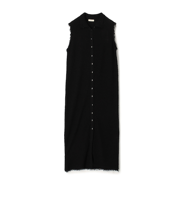 【WEB先行予約】カールヤーンニット シャツワンピース