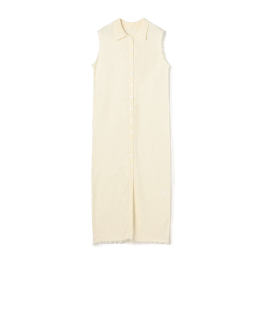 【WEB先行予約】カールヤーンニット シャツワンピース