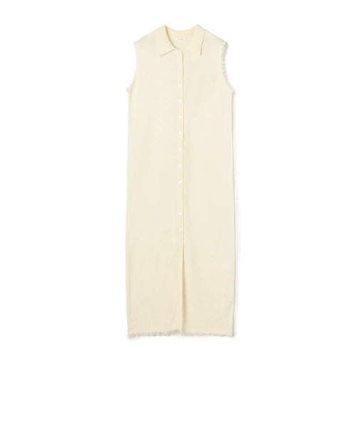 【WEB先行予約】カールヤーンニット シャツワンピース