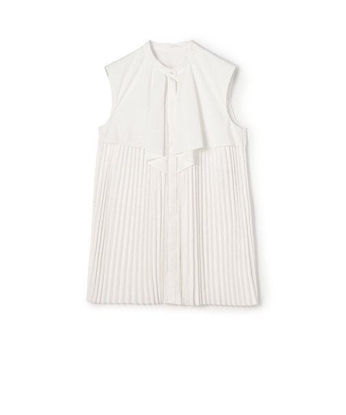 スパンブロード フロントドレープブラウス