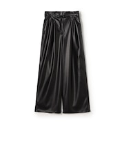 レザーライククロス サイドタブパンツ
