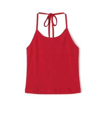 アイレットジャージー ホルターネック キャミソール