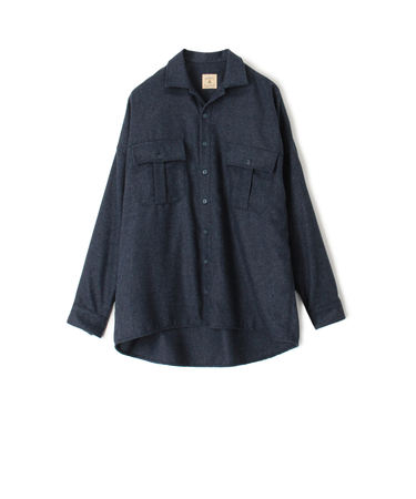 【WEB先行予約・別注】GUY ROVER ポリエステルウール オーバーシャツ