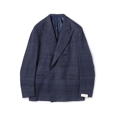 【別注】De Petrillo SIBILLA シルクネップ ダブルブレステッド6Bジャケット