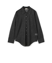レーヨンポリエステルシアーニット レギュラーカラーシャツ