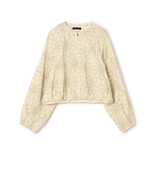 レーヌエンブロイダリー バルーンブルゾン