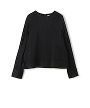 【WEB先行予約】レーヨンウールサテン クルーネックプルオーバー