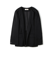 【WEB先行予約】レーヨンウールサテン クルーネックジャケット