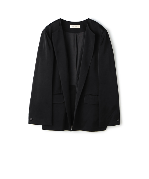 【WEB先行予約】レーヨンウールサテン クルーネックジャケット