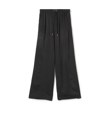 【WEB先行予約】レーヨンウールサテン イージーストレートパンツ