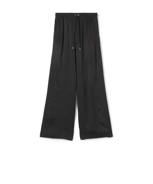 【WEB先行予約】レーヨンウールサテン イージーストレートパンツ