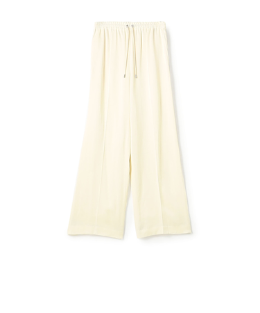 【WEB先行予約】レーヨンウールサテン イージーストレートパンツ