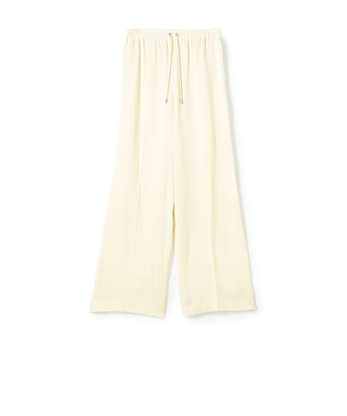 【WEB先行予約】レーヨンウールサテン イージーストレートパンツ
