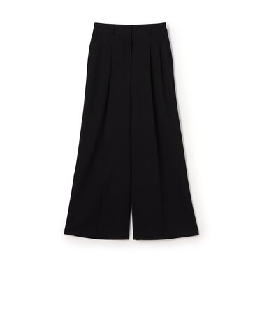 バラシアストレッチ 2タックワイドパンツ