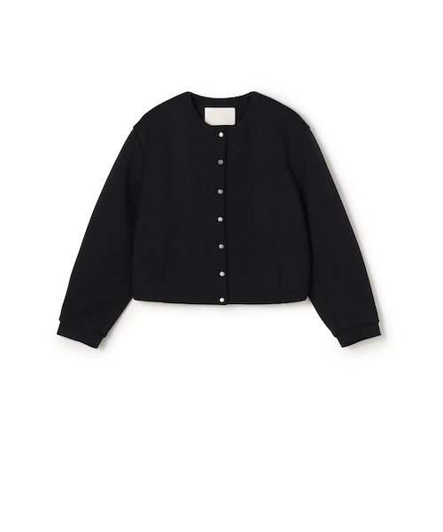 ニットコンビダブルクロス クルーネックジャケット｜トゥモロ－ランド