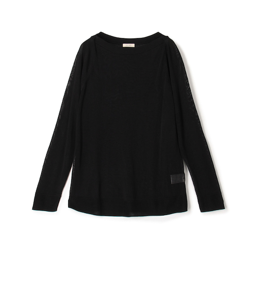 マットレーヨン ボートネックプルオーバー