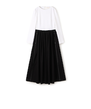 コットンタイプライター コンビコクーンワンピース