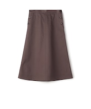 コットンポリエステルビンテージギャバジン トラペーズスカート