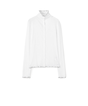 コットンジャージー ビルドネックカーディガン