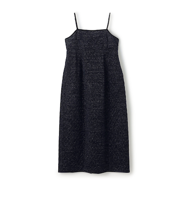 キルティングベロア コクーンキャミソールワンピース