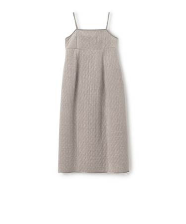 キルティングベロア コクーンキャミソールワンピース