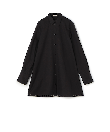 スビンコットンツイル チュニックシャツ