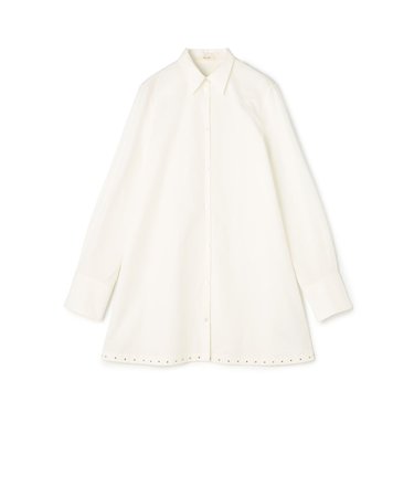 スビンコットンツイル チュニックシャツ