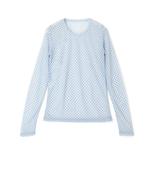 シアープリント クルーネックトップ