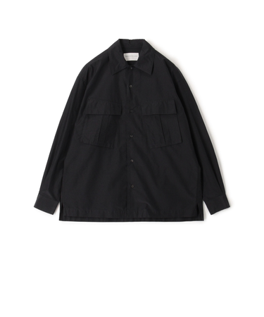 コットンシルク ダブルポケット シャツブルゾン