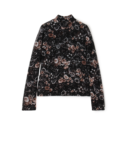 シアープリント ハイネックトップ