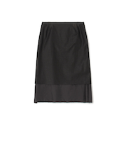 バックサテン レイヤード スカート