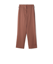 【WEB先行予約】ストライプギャバ ハイウエストストレートパンツ