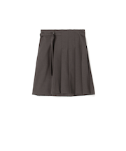 ウールライク ラッププリーツスカート