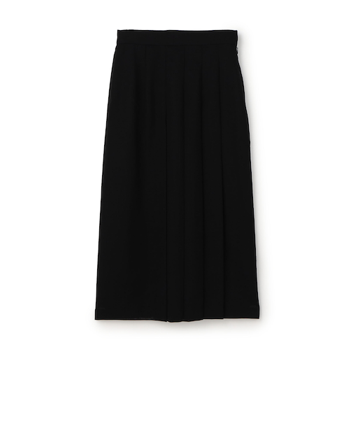 クリアーボイル アシンメトリープリーツスカート