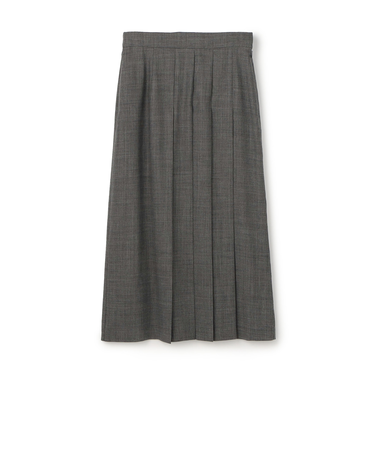 クリアーボイル アシンメトリープリーツスカート