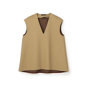 スーパーウールウィーブ Vネックトップス