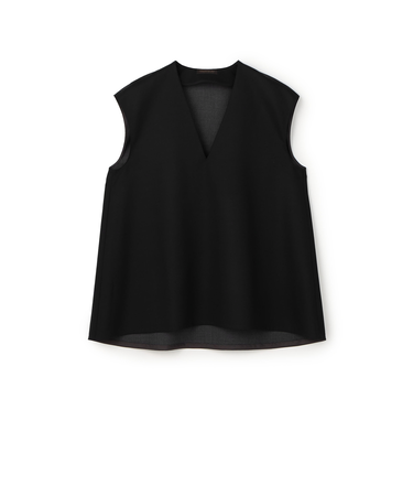 スーパーウールウィーブ Vネックトップス