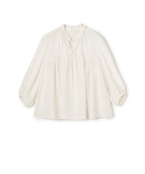 シアートロピカル ボリュームギャザーブラウス