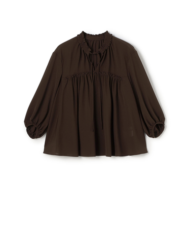 シアートロピカル ボリュームギャザーブラウス