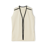 ミラノリブ Vネックジレ