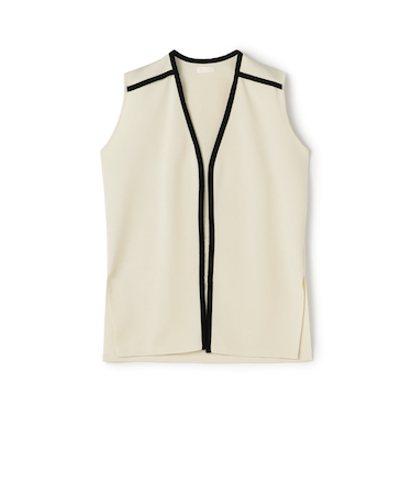 ミラノリブ Vネックジレ