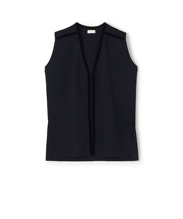 ミラノリブ Vネックジレ