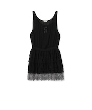 シルクシフォン ペプラムブラウス