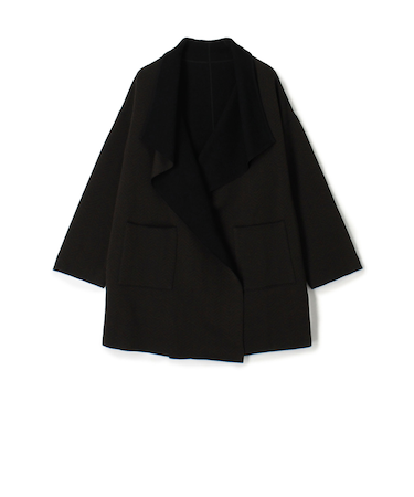 【WEB先行予約】ヘリンボーンダブルフェイス トライアングルカラーコート