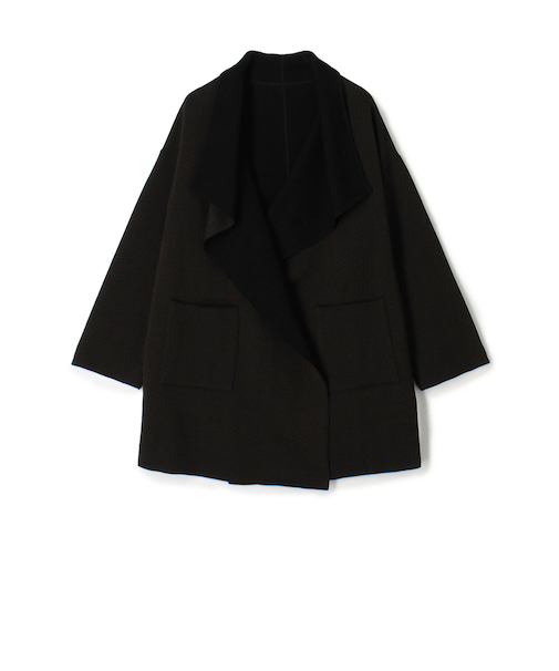 【WEB先行予約】ヘリンボーンダブルフェイス トライアングルカラーコート