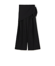 ポリエステルウールストレッチ タックワイドパンツ