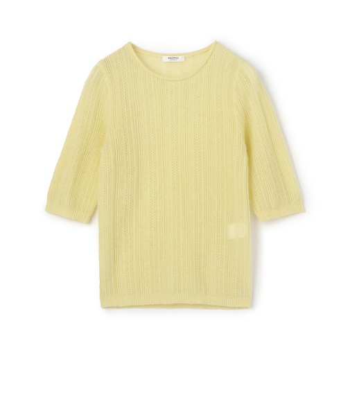 レーシーアルパカ ハーフスリーブプルオーバー