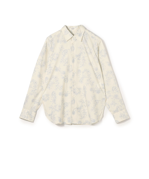 ブルームプリント レギュラーカラーシャツ