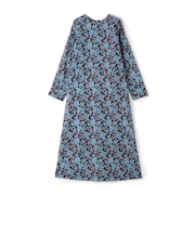 セルロースポリエステルプリント クルーネックワンピース