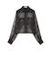 HYKE SHEER PLAID SHIRT